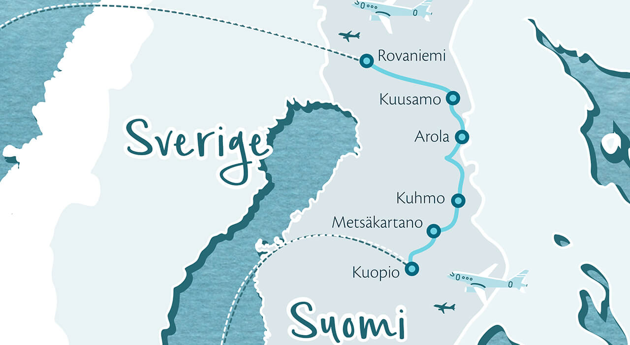 Selbstfahrertour durch Finnlands Nationalparks