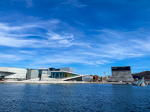 Blick auf die Oper in Oslo.