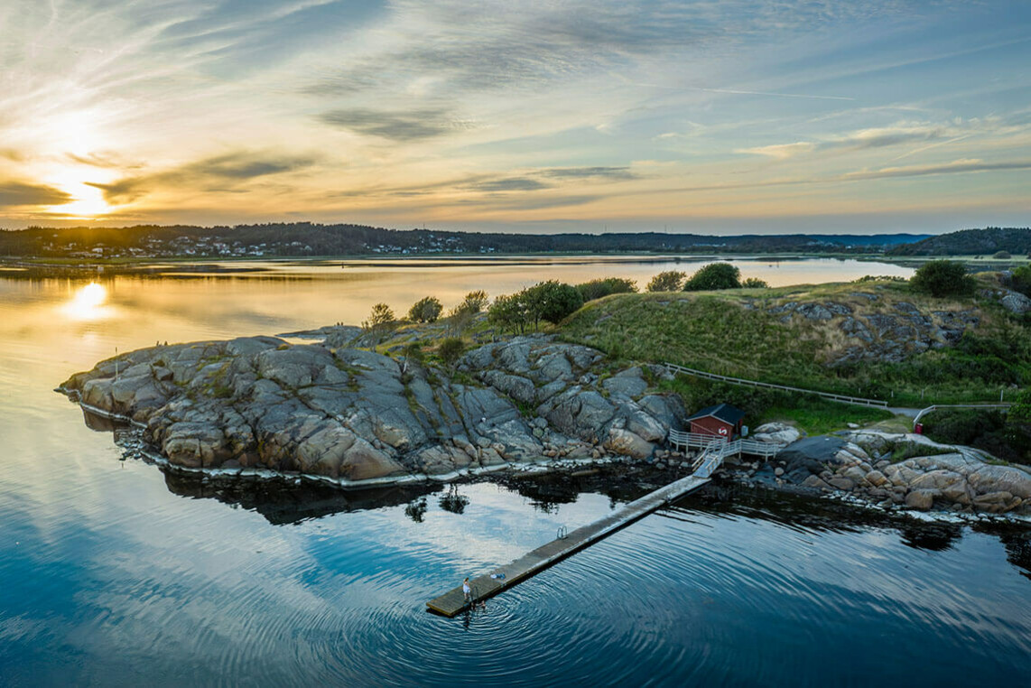 Malerische Küste Westschwedens