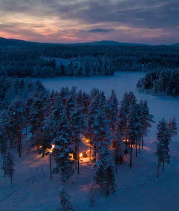 Stille, Schnee und nordischer Luxus